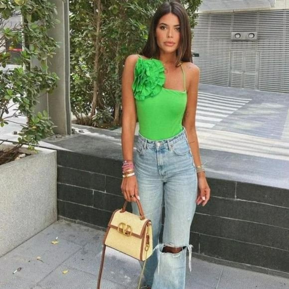 ZARA FLORAL SWIMSUIT - Picture 10 of 14